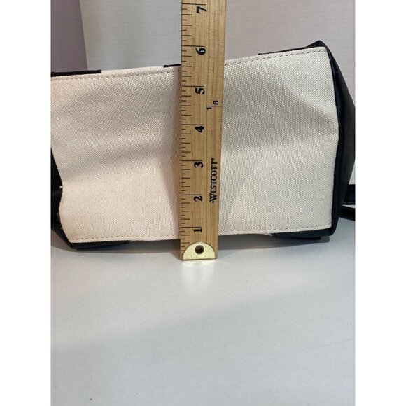 Deux Lux Canvas & Vegan Leather Backpack Adjustable Straps Interior Pocket - Picture 9 of 9